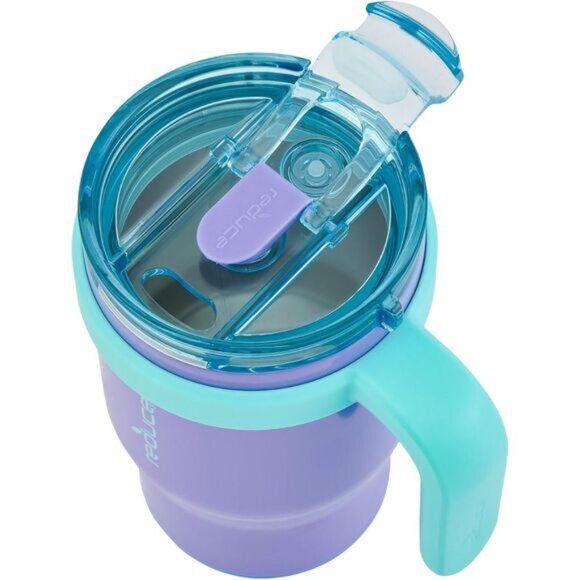 REDUCE Coldee Tumbler for Kids with Handle  2 Pack Spill-Proof & Insulat 14oz - Picture 4 of 10